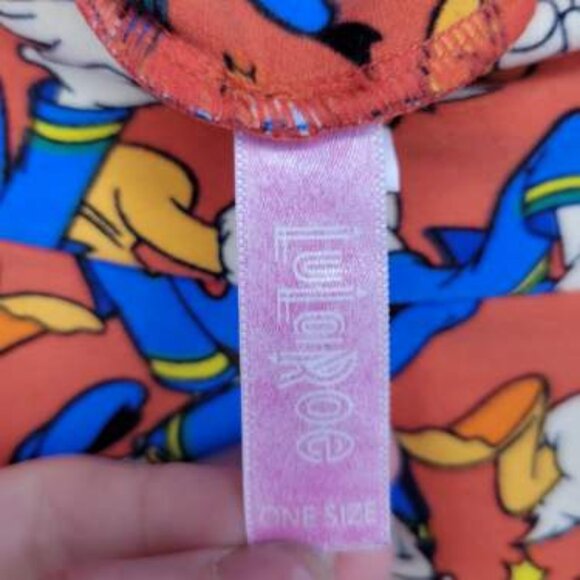 PICK 3 FOR $20 LuLaRoe x Disney Donald Duck Temper Red/Orange O/S Leggings - Picture 4 of 5